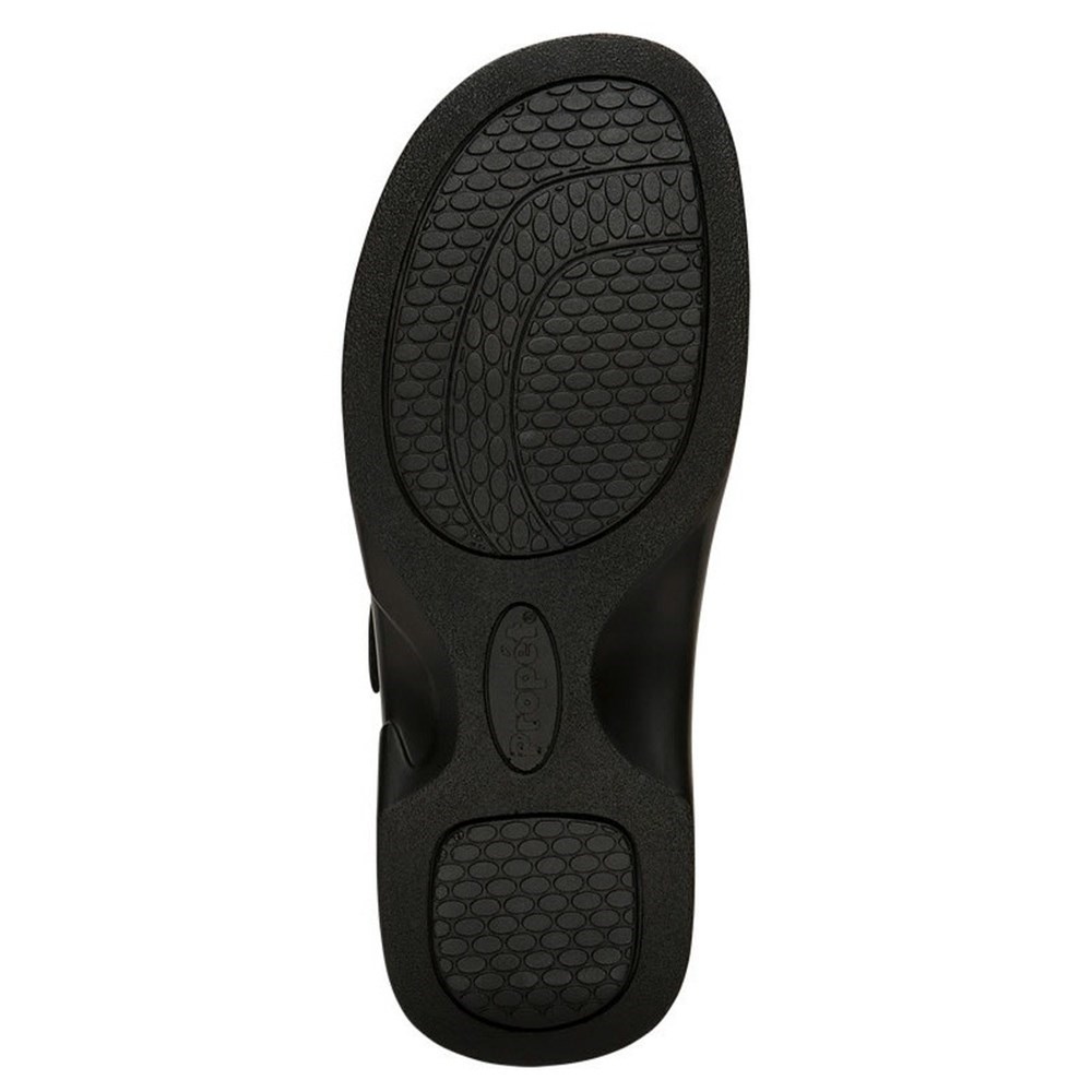 Sandalias Propet Pedic Walker Mujer Negras | JNBV-49205