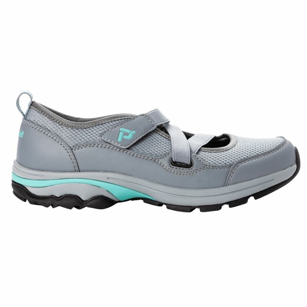 Sandalias Propet Poppy Mujer Gris Verde Menta | DTVC-52913