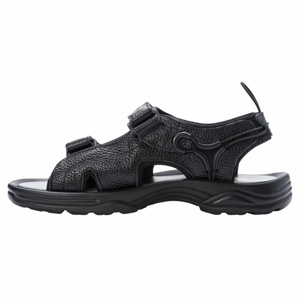 Sandalias Propet SurfWalker II Hombre Negras | FDVB-53078