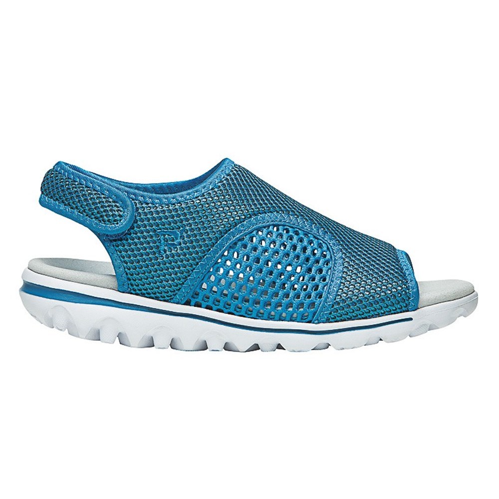 Sandalias Propet TravelActiv SS Mujer Azules Negras | PJQF-89530