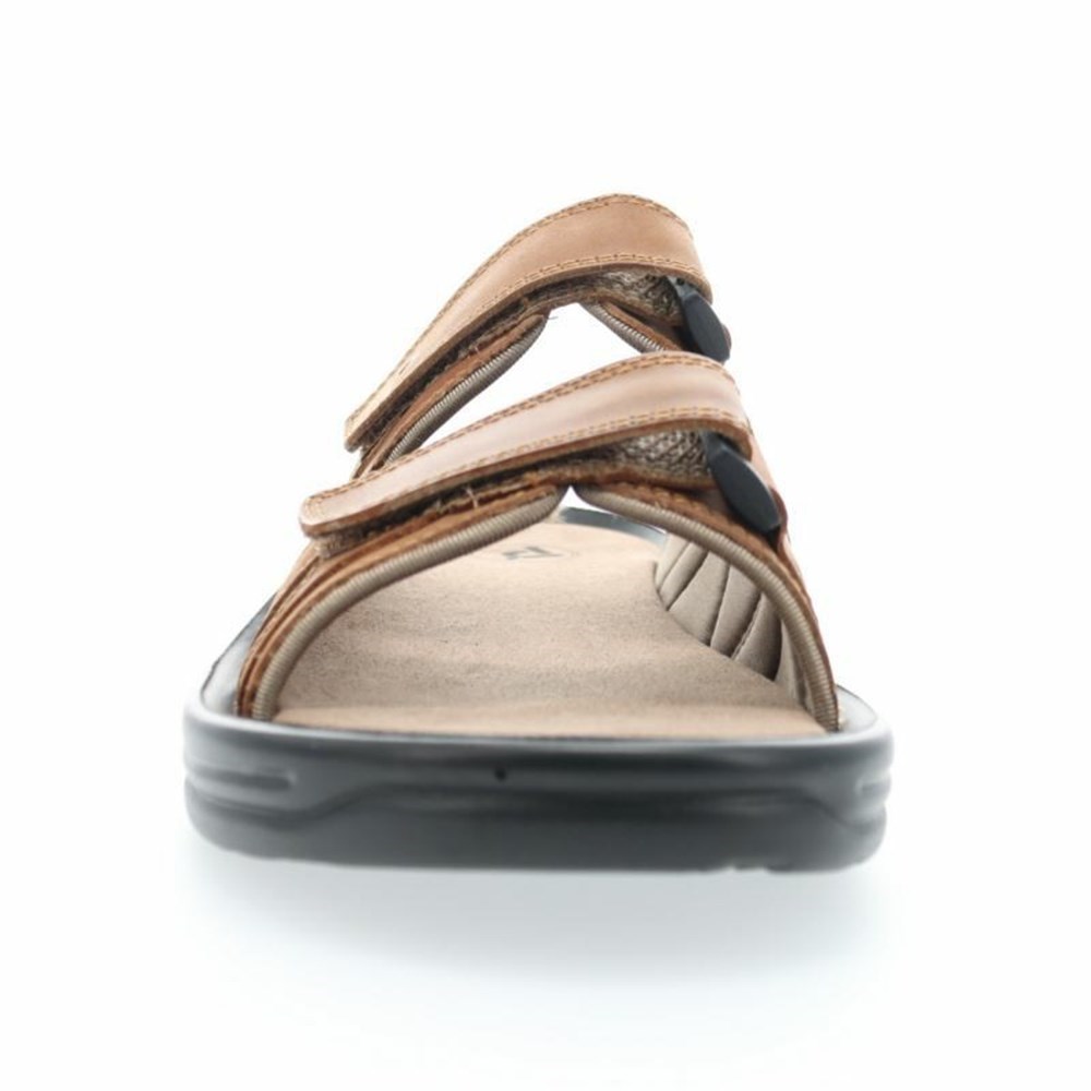 Sandalias Propet Vero Hombre Marrones | CGBM-72103