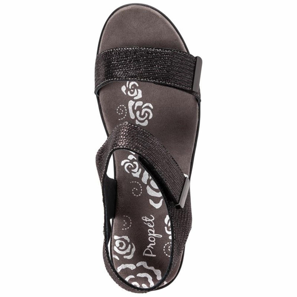 Sandalias Propet Winslet Mujer Negras | PGET-63258