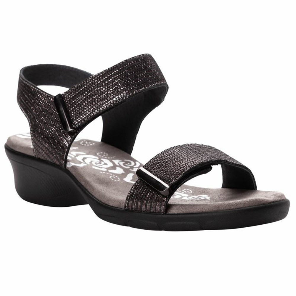 Sandalias Propet Winslet Mujer Negras | PGET-63258