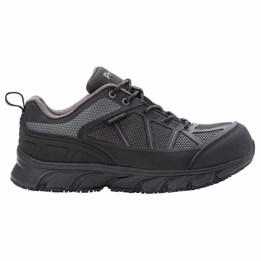 Zapatillas Para Caminar Propet Seeley Hombre Gris Oscuro Negras | TJGS-20859