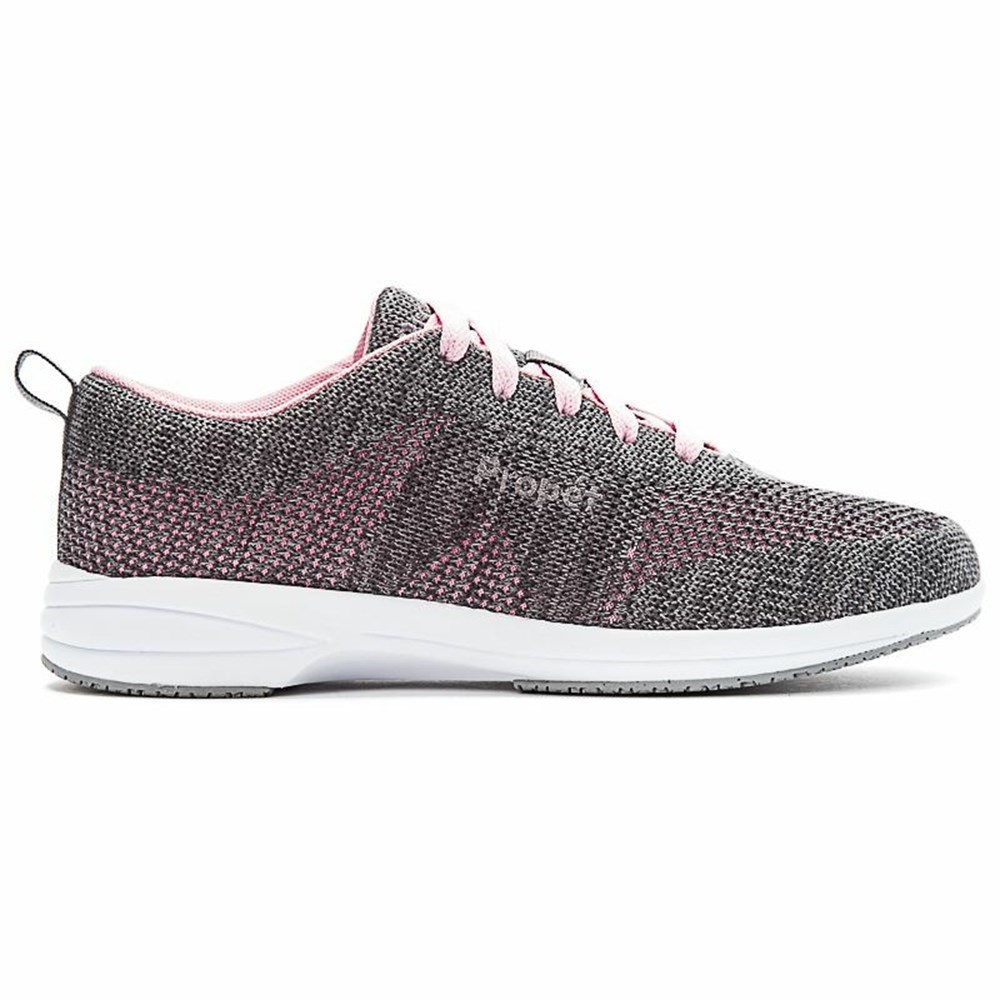 Zapatillas Para Caminar Propet Washable Walker Evolution Mujer Gris Rosas | ATPC-76413