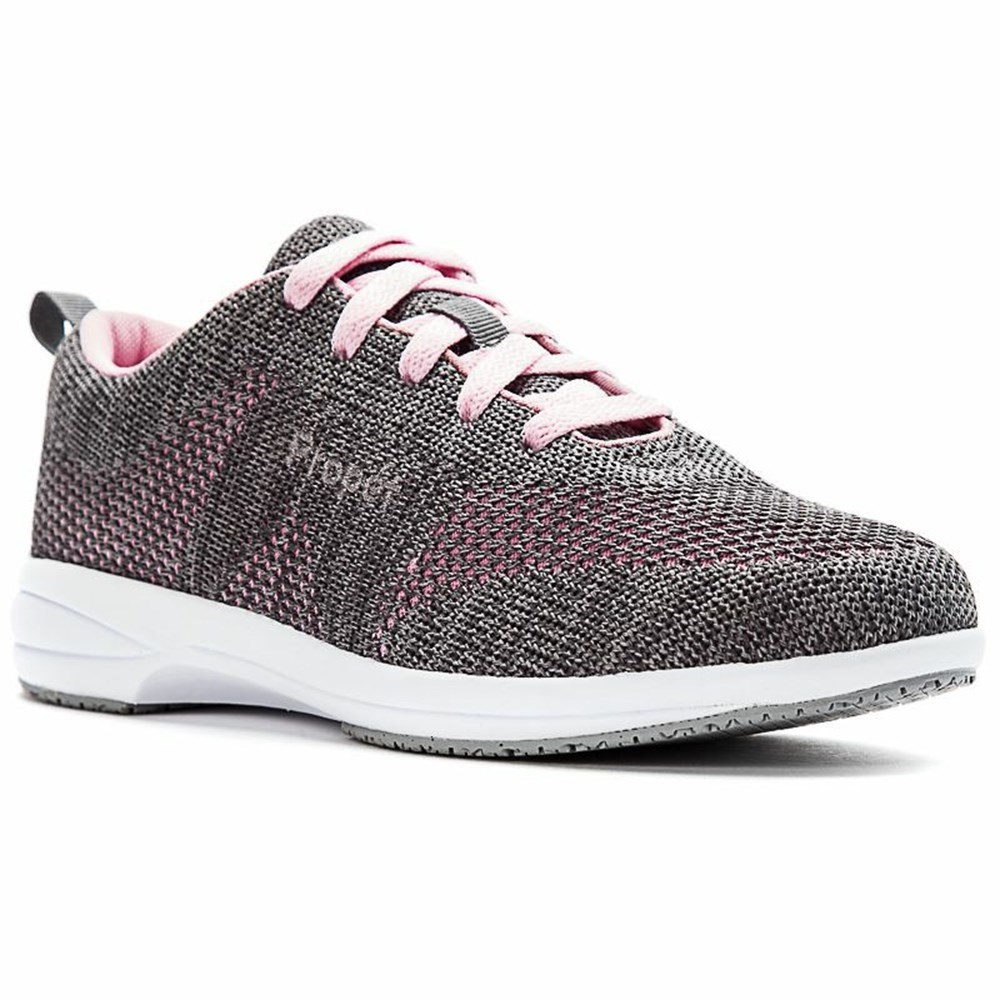 Zapatillas Para Caminar Propet Washable Walker Evolution Mujer Gris Rosas | ATPC-76413