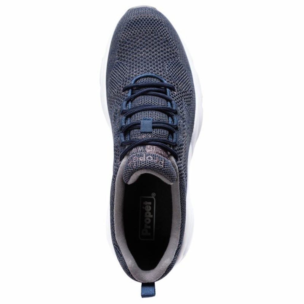 Zapatillas Propet Estabilidad Fly Hombre Azul Marino Gris | MLPA-90437