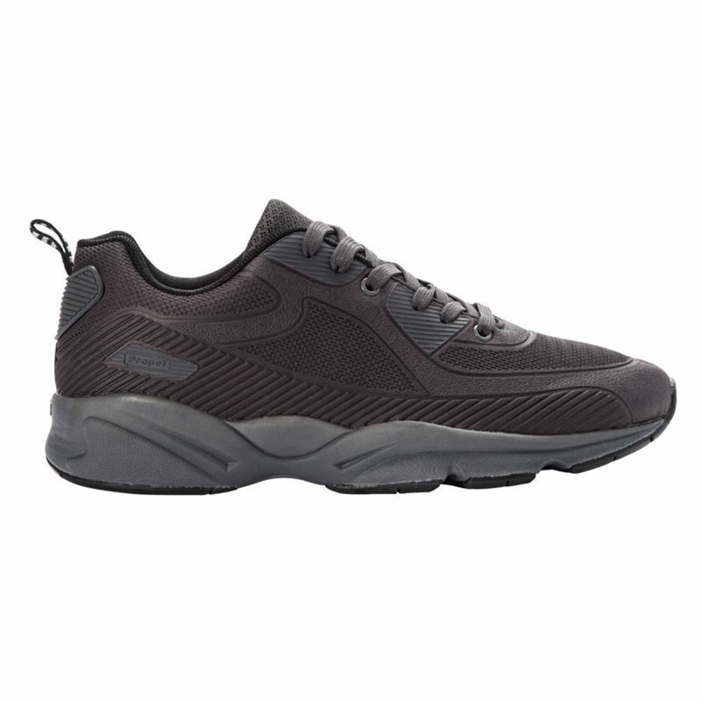 Zapatillas Propet Estabilidad Laser Hombre Gris Oscuro | LKDY-41730