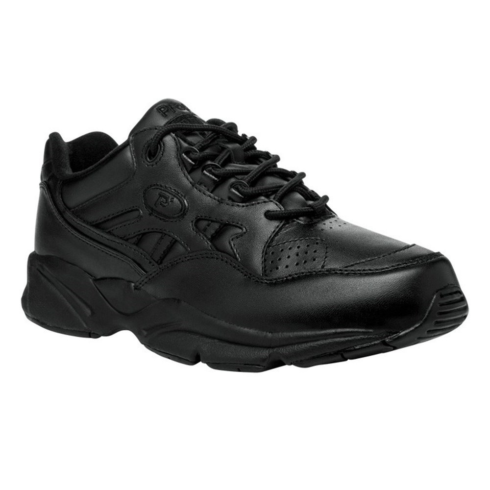 Zapatillas Propet Estabilidad Walker Hombre Negras | UYAQ-38697