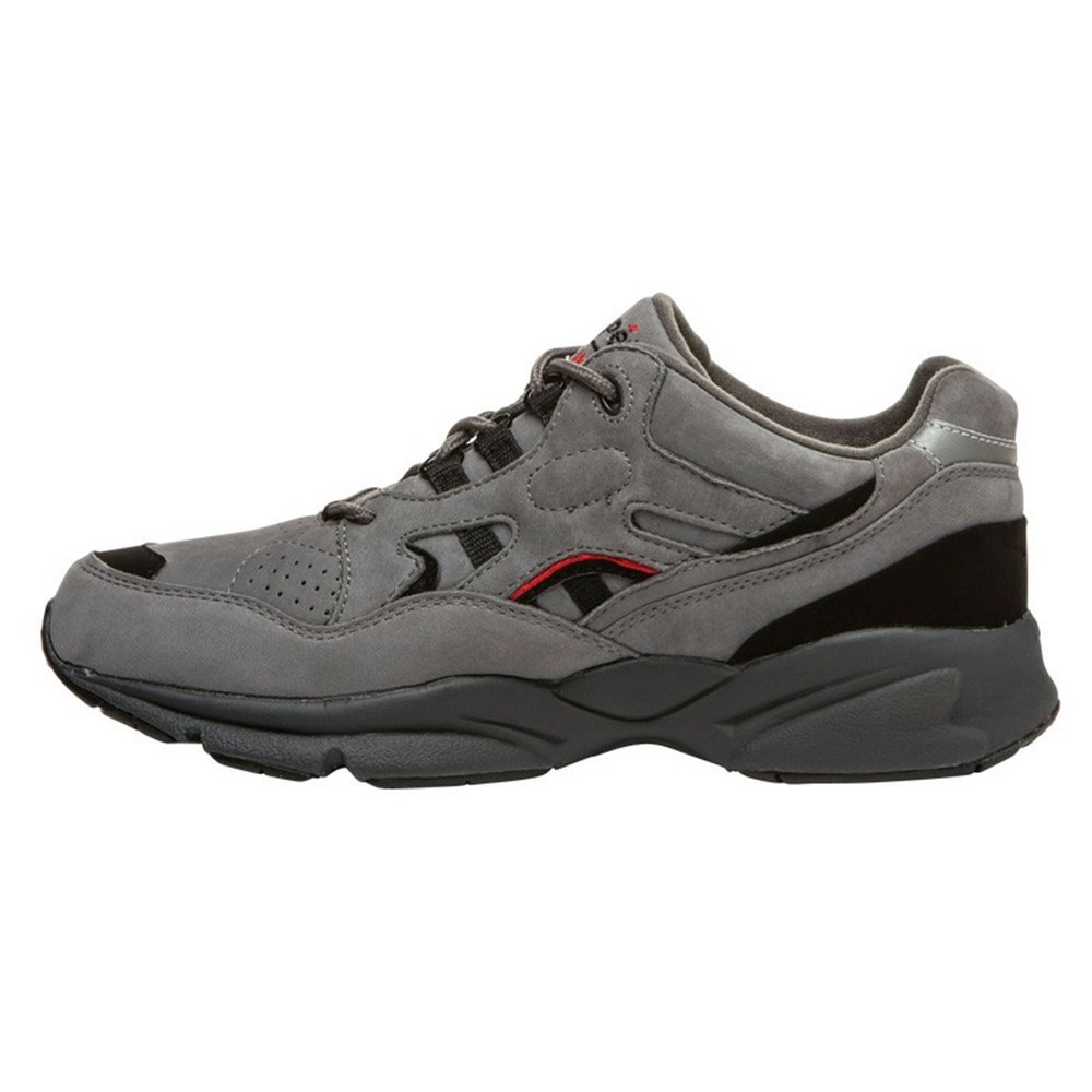 Zapatillas Propet Estabilidad Walker Hombre Gris Negras | ZFLH-63084