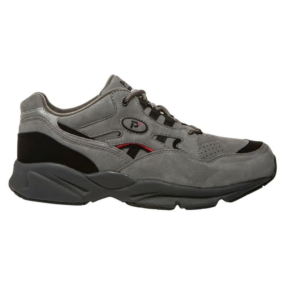 Zapatillas Propet Estabilidad Walker Hombre Gris Negras | ZFLH-63084