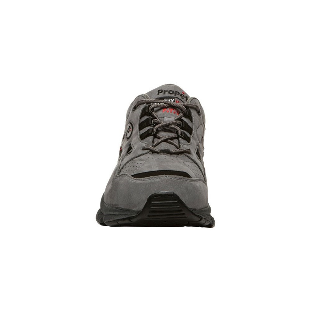 Zapatillas Propet Estabilidad Walker Hombre Gris Negras | ZFLH-63084