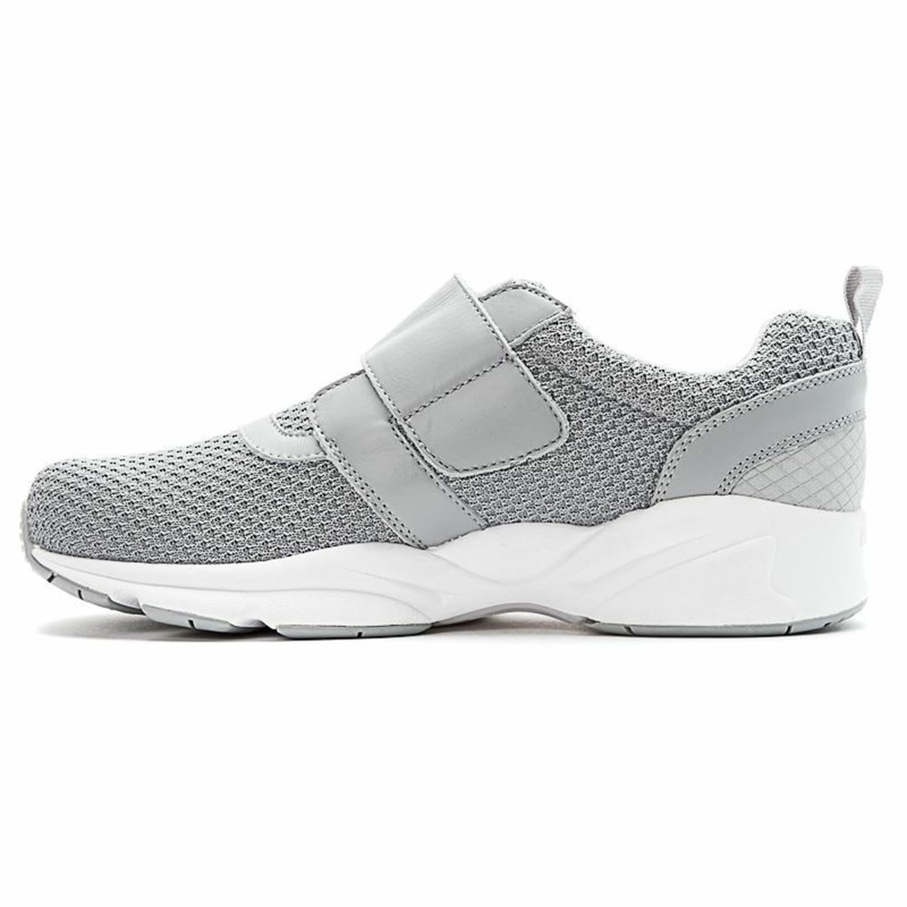 Zapatillas Propet Estabilidad X Correa Hombre Gris | QEPF-03941