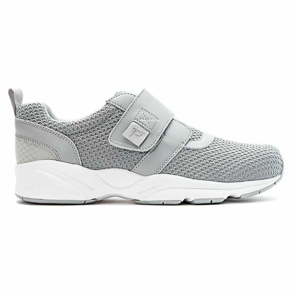 Zapatillas Propet Estabilidad X Correa Hombre Gris | QEPF-03941