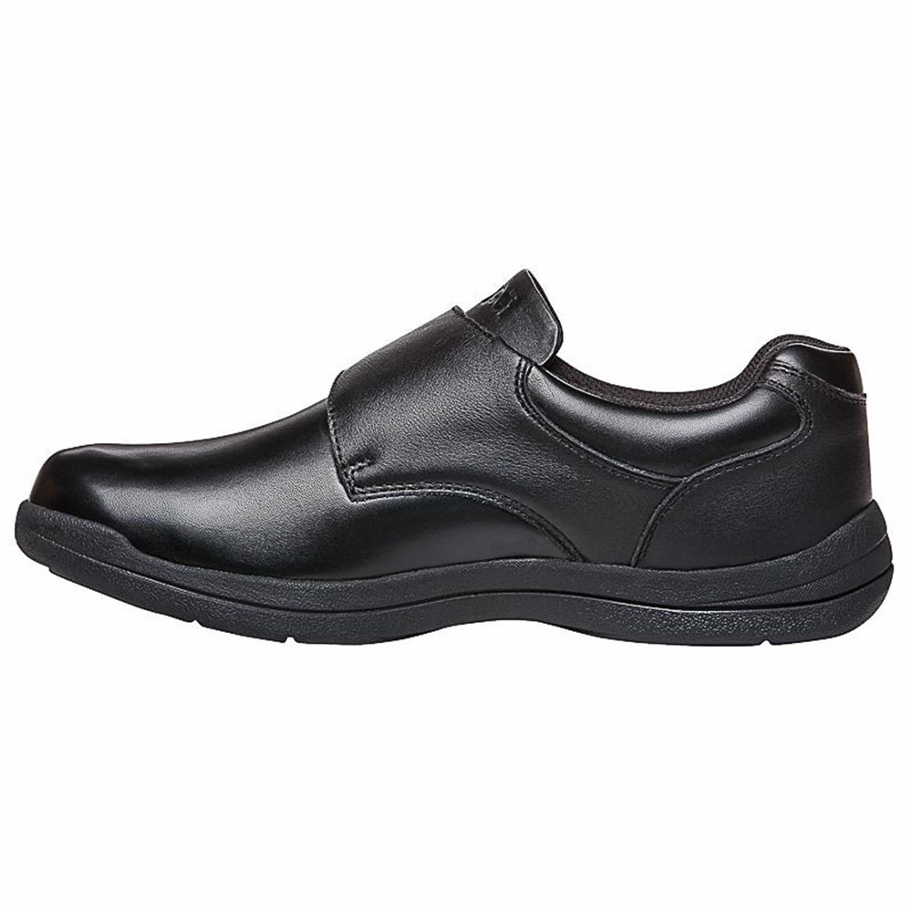 Zapatillas Propet Marv Correa Hombre Negras | LFRC-58926