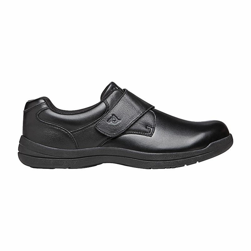 Zapatillas Propet Marv Correa Hombre Negras | LFRC-58926