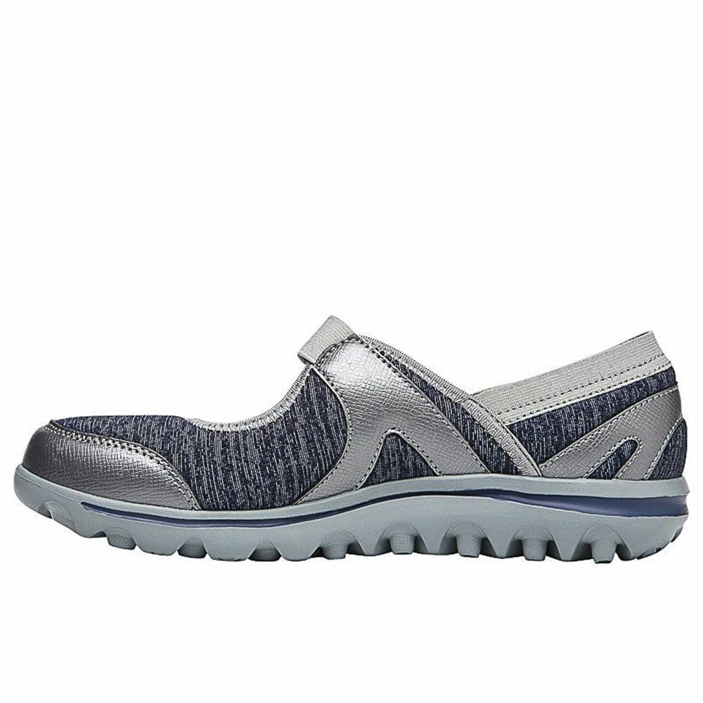 Zapatillas Propet Onalee Mujer Azules Plateadas | AEQZ-34215