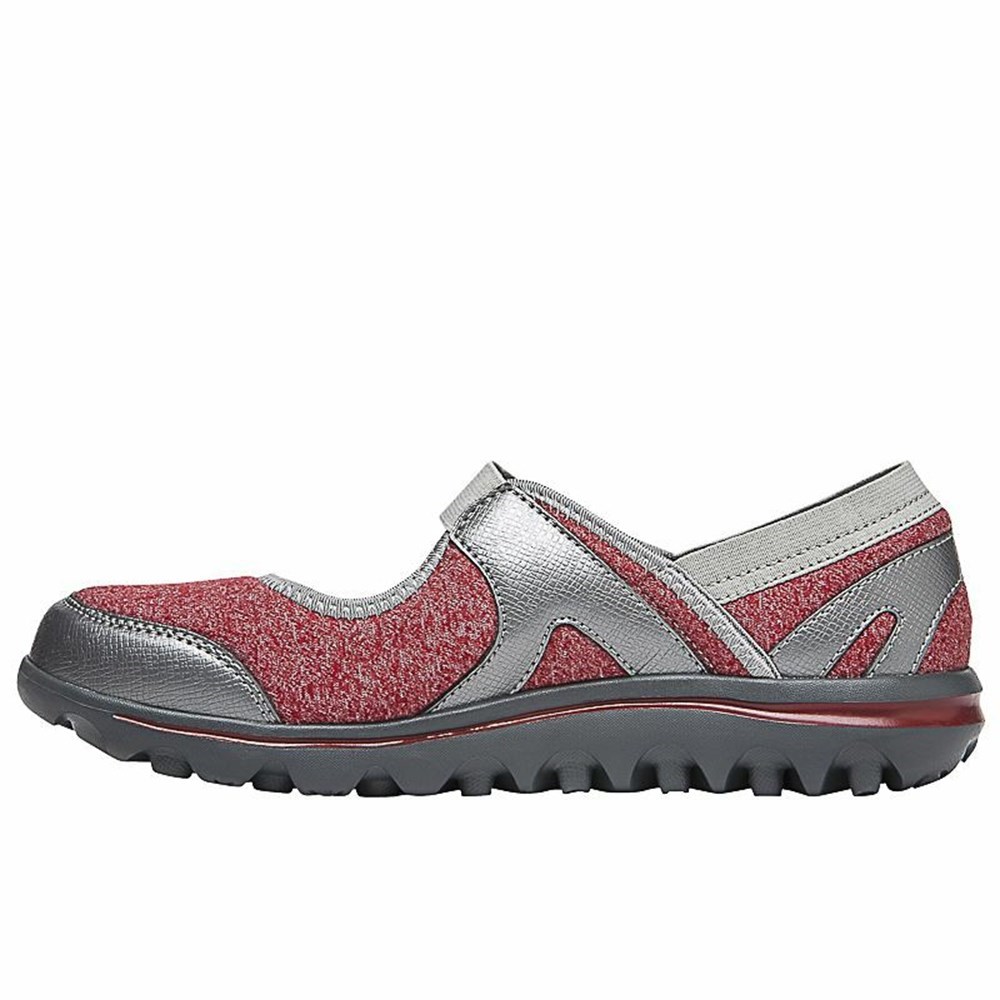 Zapatillas Propet Onalee Mujer Rojas Plateadas | NEQS-53610