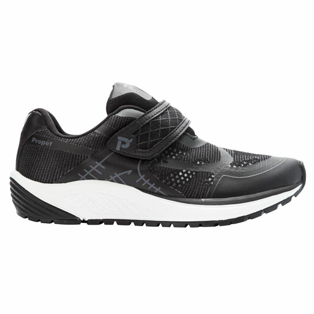 Zapatillas Propet One Correa Mujer Negras Gris | ZYKT-09612