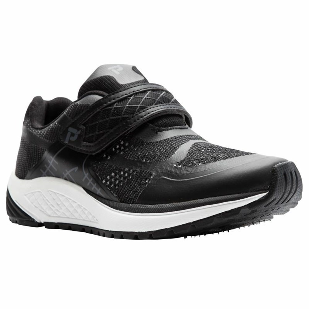 Zapatillas Propet One Correa Mujer Negras Gris | ZYKT-09612