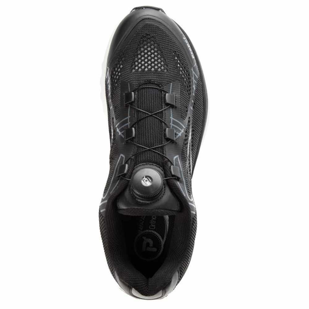 Zapatillas Propet One Reel Fit Hombre Negras Gris | HDVB-93456