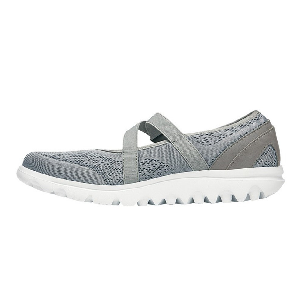 Zapatillas Propet TravelActiv Mary Jane Mujer Plateadas | FZTA-96157