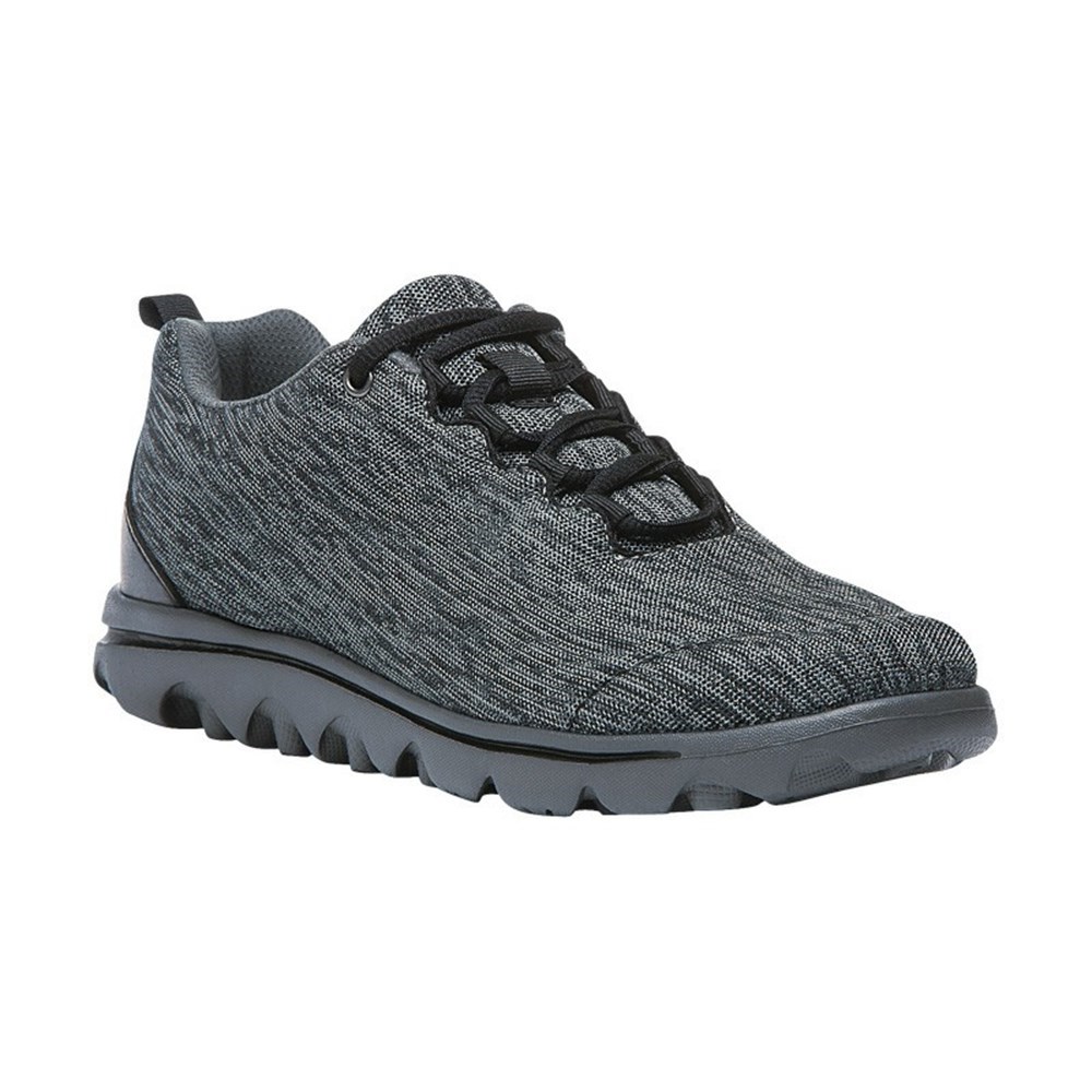 Zapatillas Propet TravelActiv Mujer Negras Gris | OZTE-80251