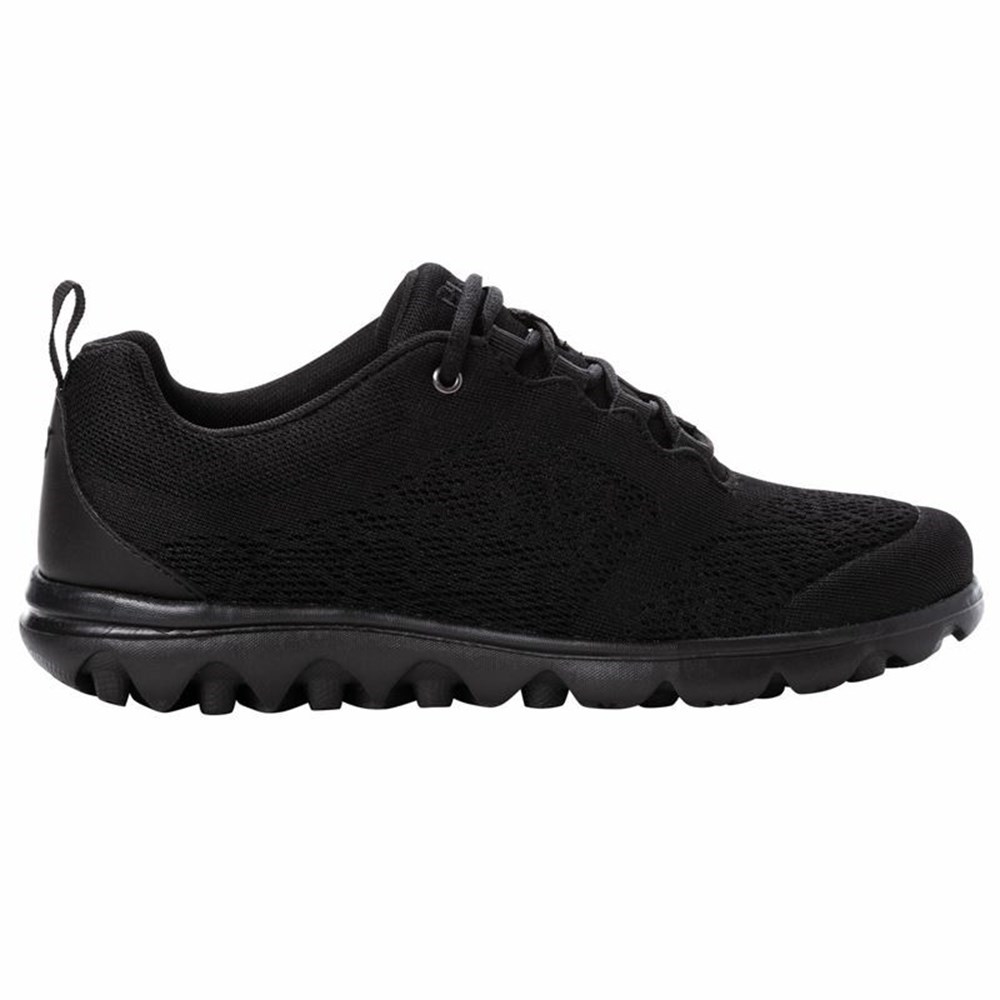 Zapatillas Propet TravelActiv Mujer Negras | UZIV-29184