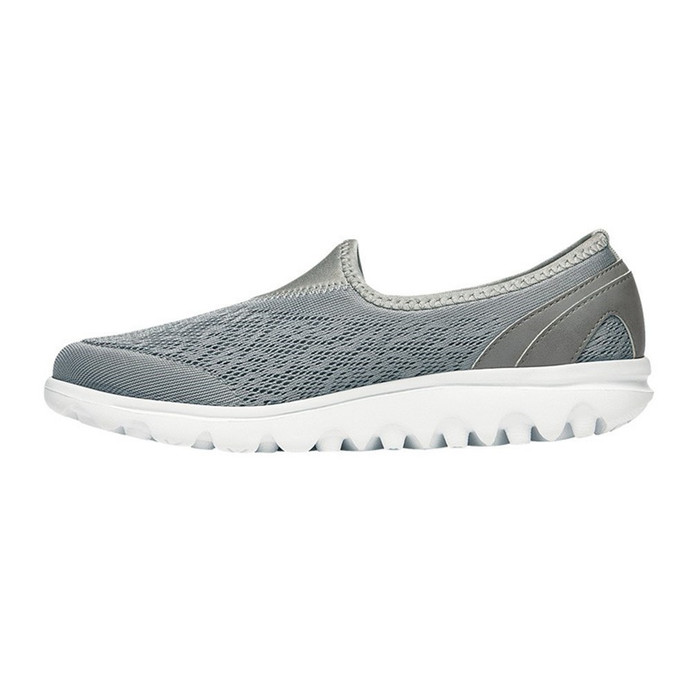 Zapatillas Propet TravelActive Slip-On Mujer Plateadas | IHEY-50437