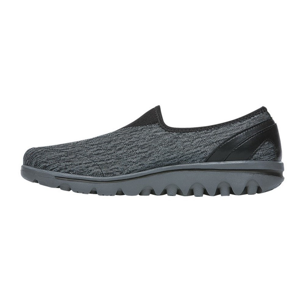 Zapatillas Propet TravelActive Slip-On Mujer Negras Gris | RVOX-41570