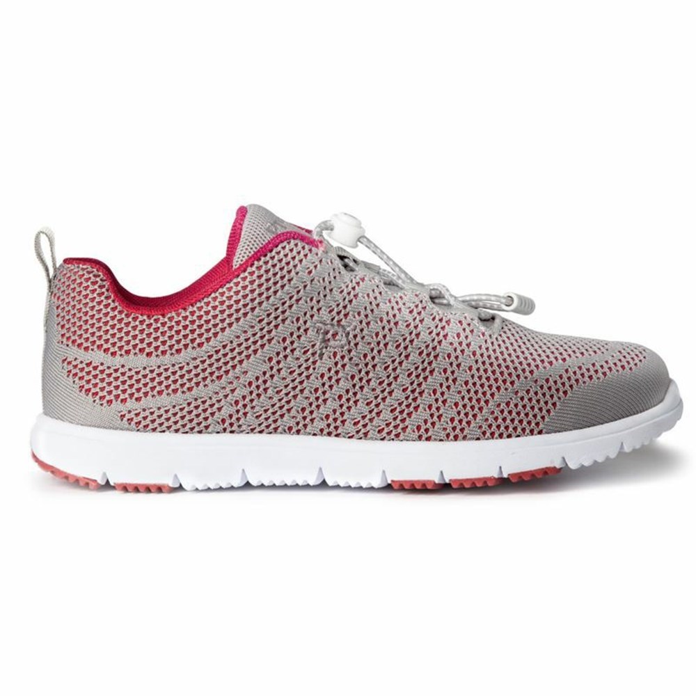 Zapatillas Propet TravelWalker EVO Mujer Gris Rojas | CNQT-08521