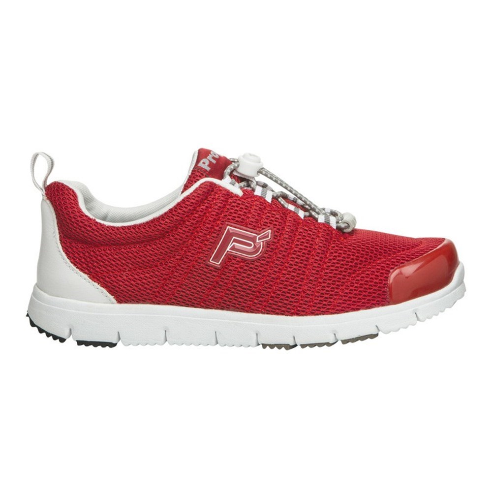 Zapatillas Propet TravelWalker II Mujer Rojas Blancas | LPRM-47925