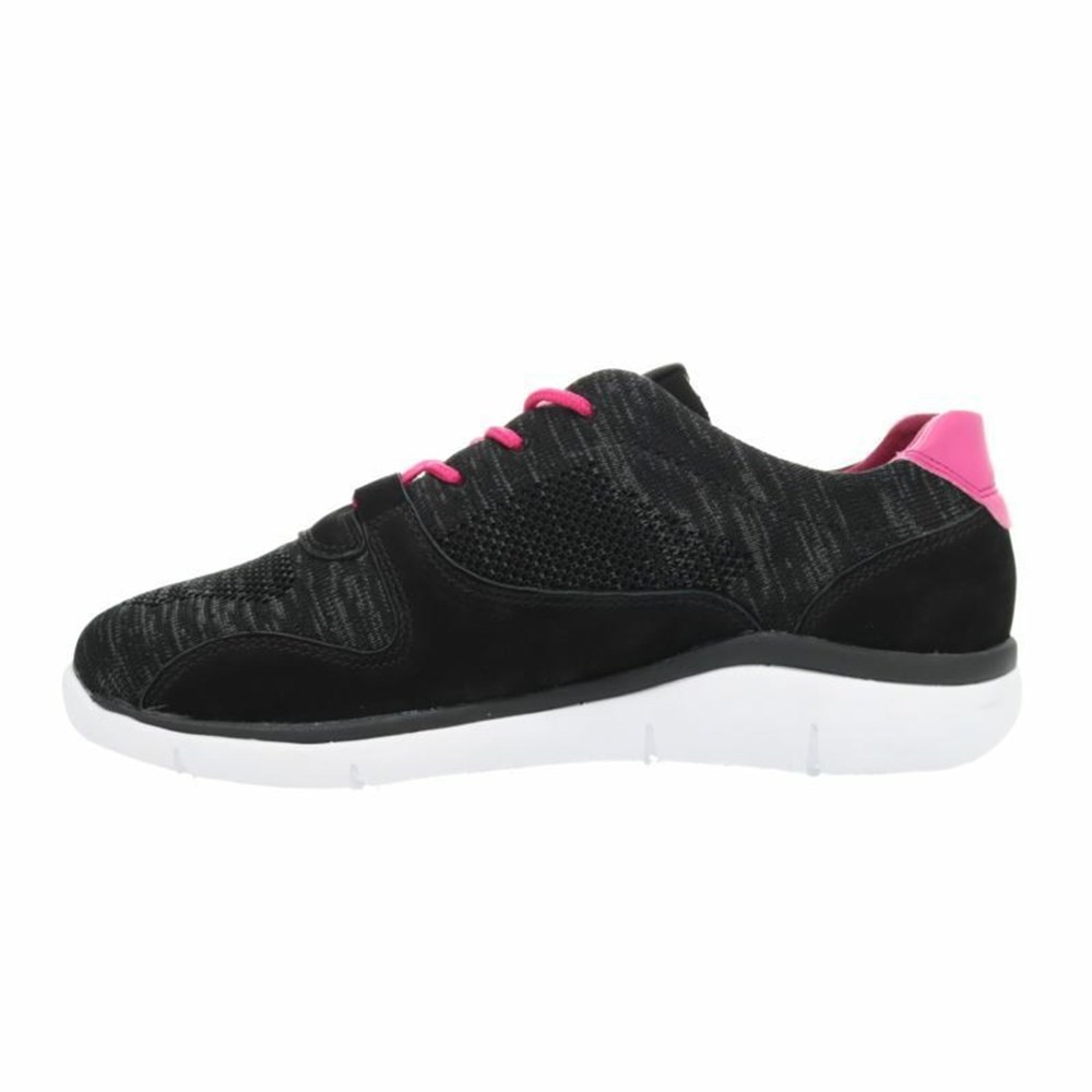 Zapatos Casuales Propet Sarah Mujer Negras Rosas | XHBM-85197