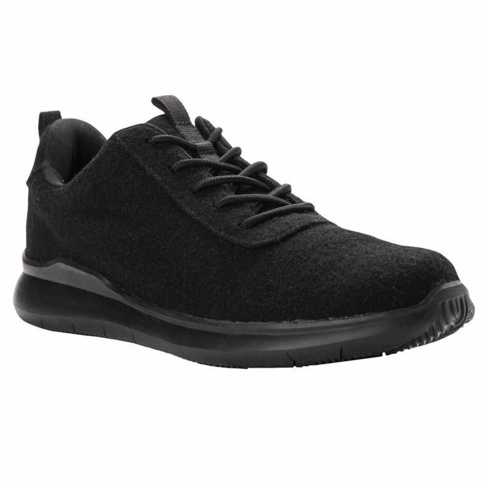 Zapatos Casuales Propet Vance Hombre Negras | IYGZ-18032