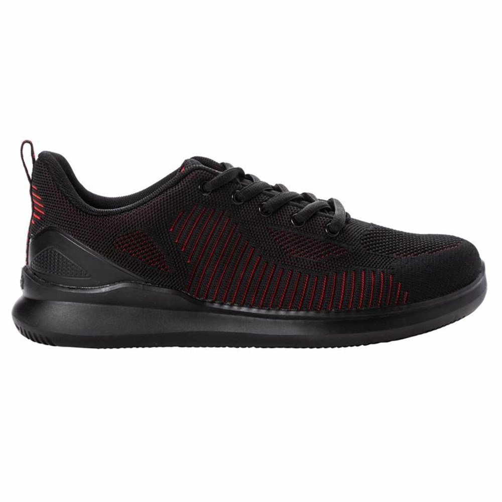 Zapatos Casuales Propet Viator Fuse Hombre Negras Rojas | EKQW-97408