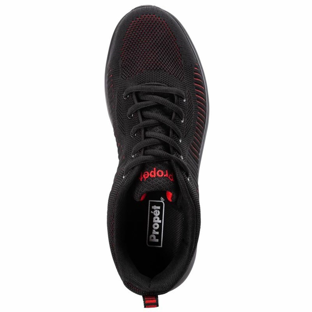 Zapatos Casuales Propet Viator Fuse Hombre Negras Rojas | EKQW-97408