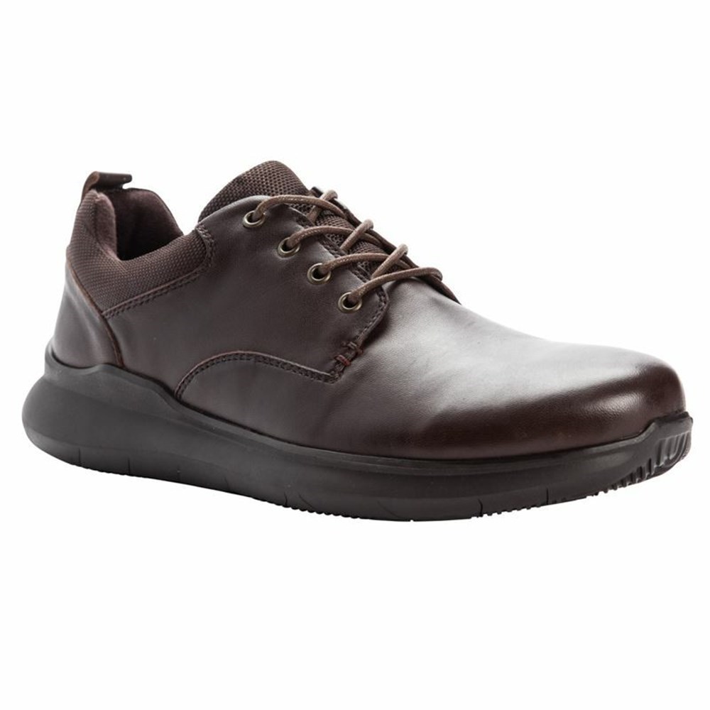 Zapatos Casuales Propet Vinn Hombre Marrones | RMKJ-71832