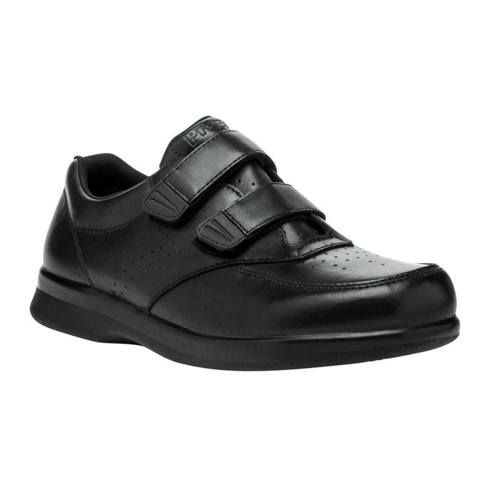 Zapatos Casuales Propet Vista Correa Hombre Negras | UXES-28435