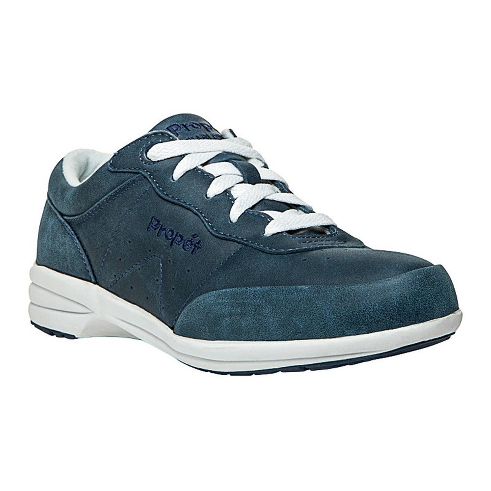 Zapatos Casuales Propet Washable Walker Mujer Azul Real Blancas | JBXP-86752