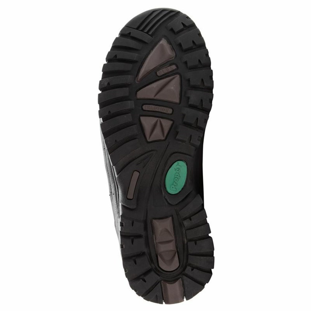 Zapatos Outdoor Propet Cliff Walker Altas Correa Hombre Negras | FMRJ-21653