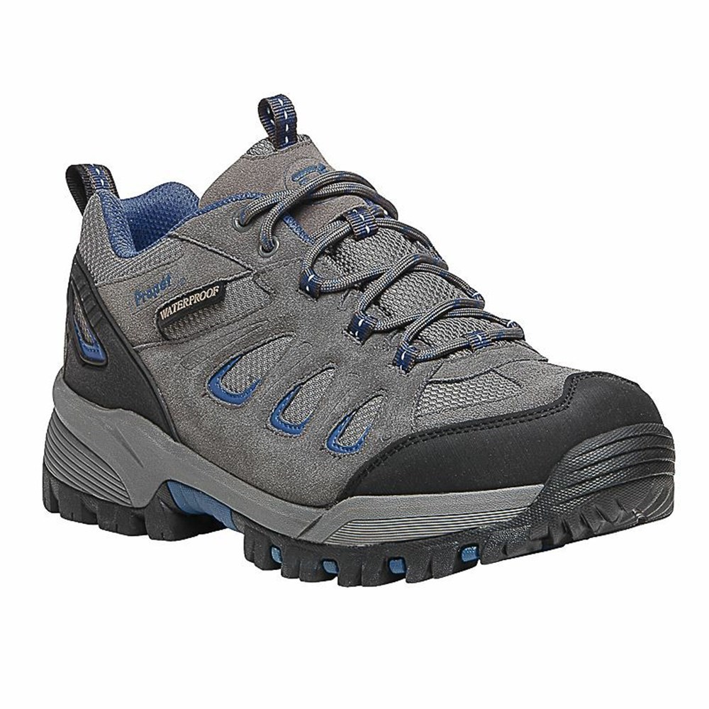 Zapatos Outdoor Propet Ridge Walker Low Hombre Gris Azules | ALMQ-71238