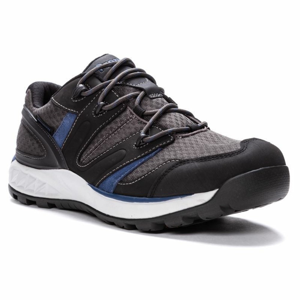 Zapatos Outdoor Propet Vercors Hombre Gris Azules | UXWI-93281