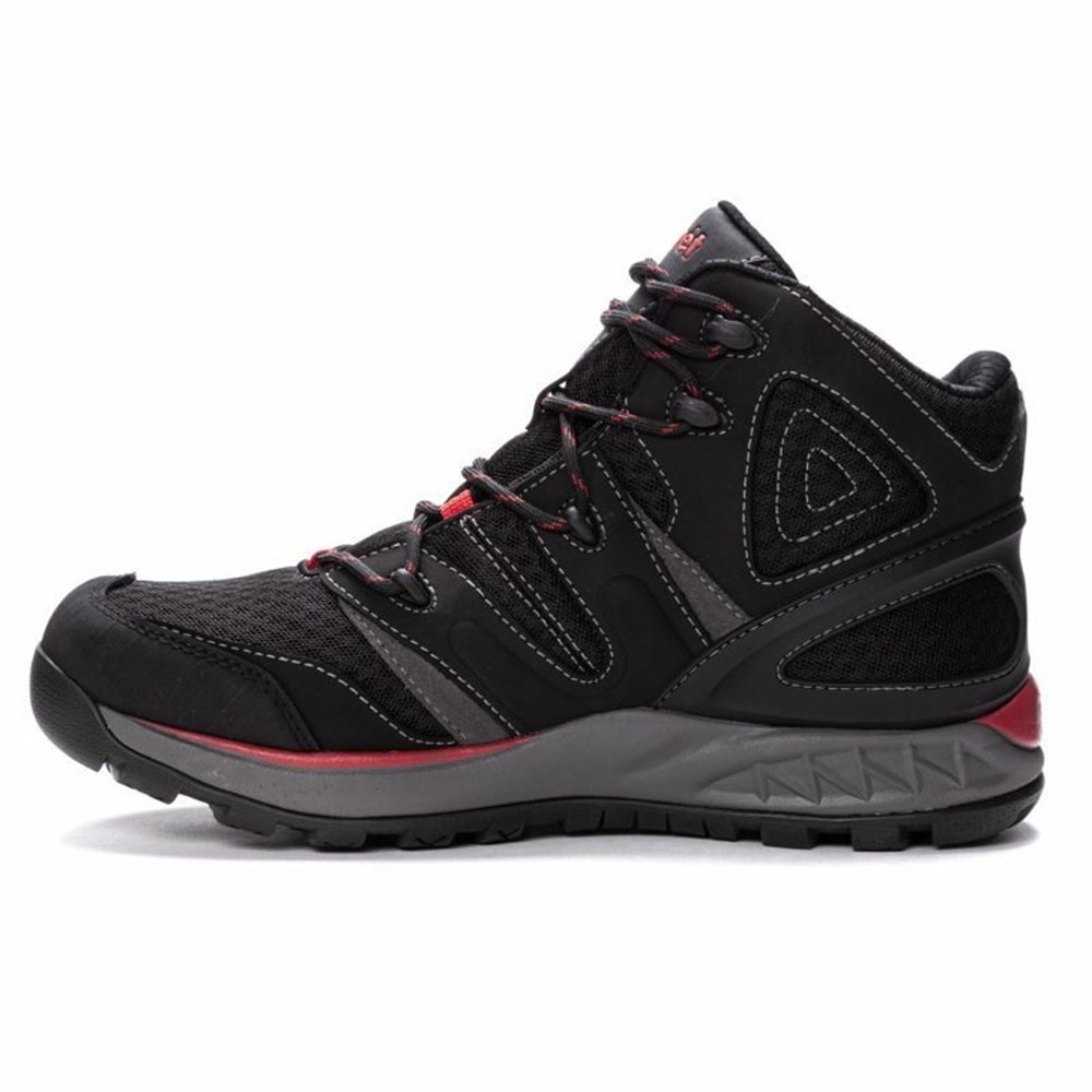 Zapatos Outdoor Propet Veymont Hombre Negras Rojas | QRIW-12453