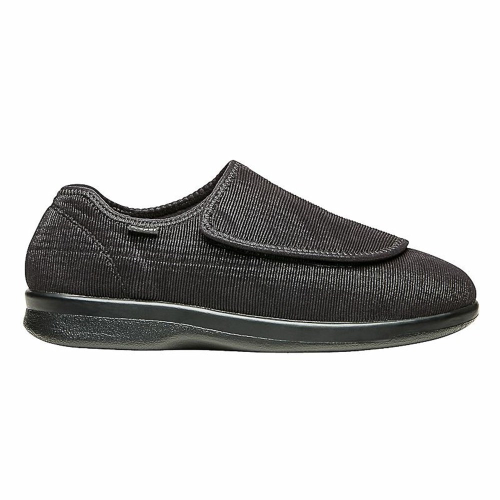 Zapatos Planos Propet Cush'N Foot Hombre Negras | UNRF-01457