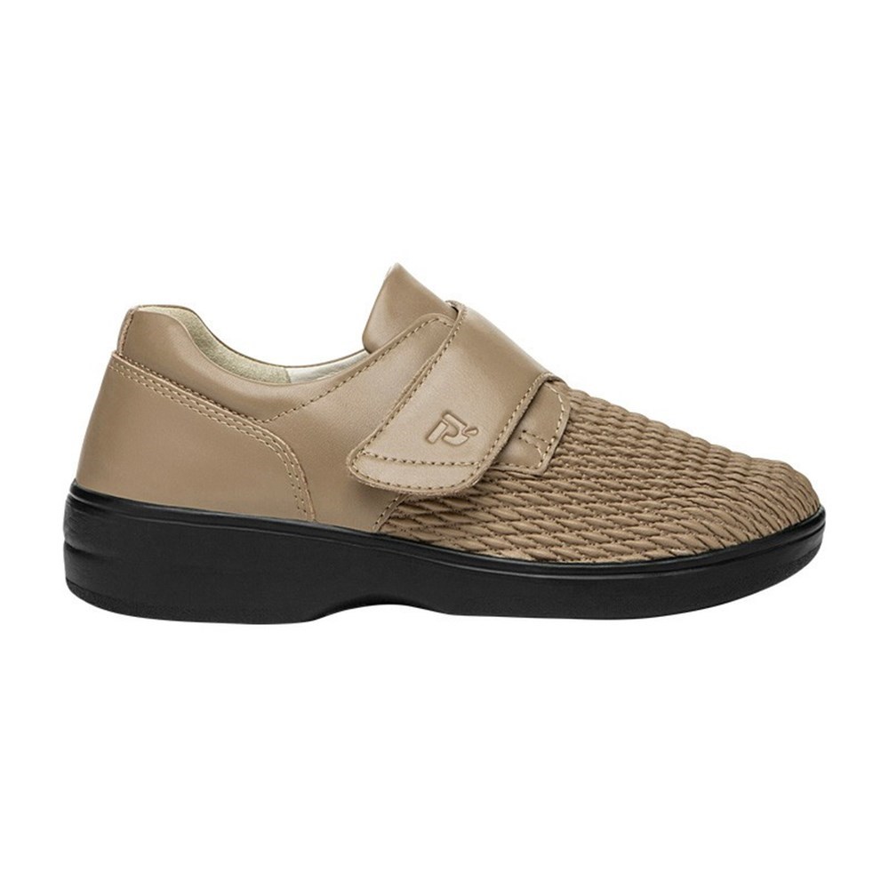 Zapatos Planos Propet Olivia Mujer Gris Marrones | DWBT-03275