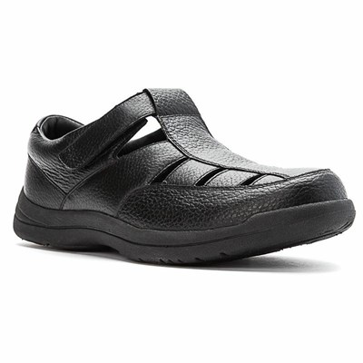 Sandalias Propet Bayport Hombre Negras | ZCIJ-76980