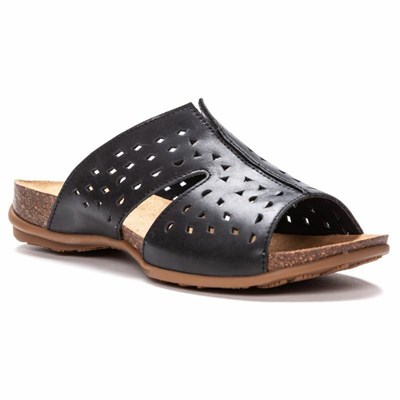 Sandalias Propet Fionna Mujer Negras | XTKG-56132