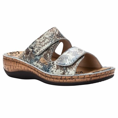 Sandalias Propet Joelle Mujer Azules Serpent | CQJI-25871