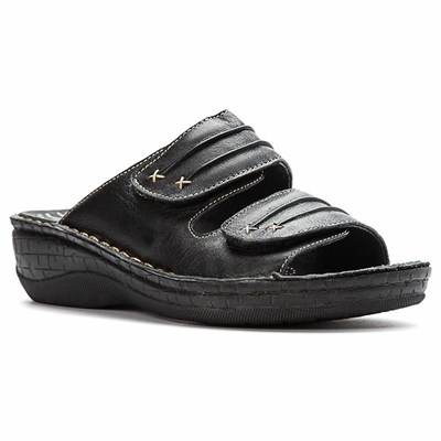 Sandalias Propet June Mujer Negras | XOFS-35167