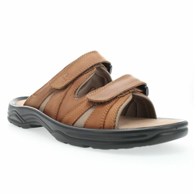 Sandalias Propet Vero Hombre Marrones | CGBM-72103